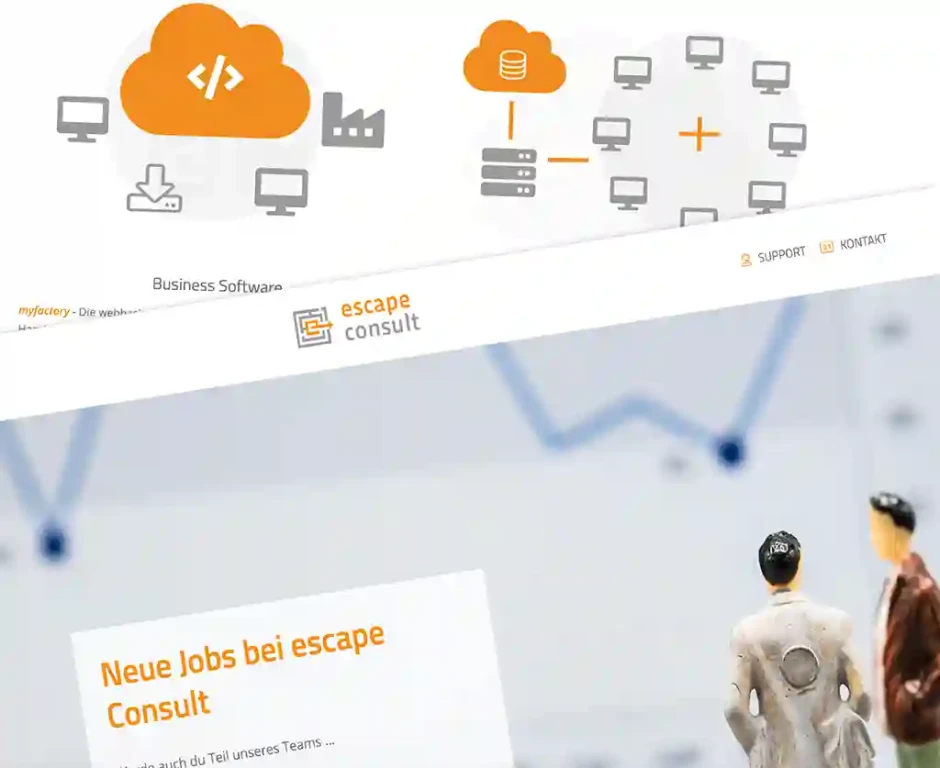 Screenshot der Escape Consult Website